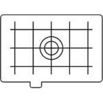 Canon EC-D (ECD) Matte Camera Focusing Screen with grid lines - Type D (Canon p/n 4723A001AA) Canon EC-D (ECD) Matte Camera Focusing Screen with grid lines - Type D (Canon p/n 4723A001AA)